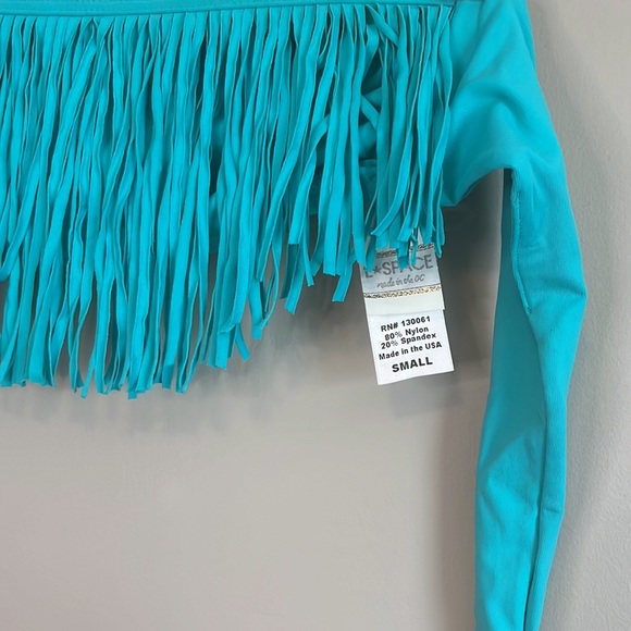 L*SPACE bandeau fringe bikini top - Picture 3 of 4